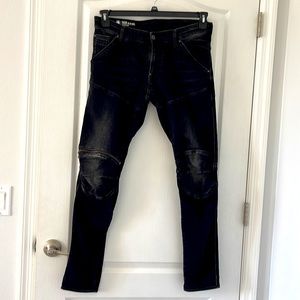 G Star Raw 5620 Super Slim 3D Zip Knee Jeans/Original/Denim